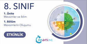 8. Sınıf Mevsimler ve İklim – Mevsimlerin Oluşumu İnteraktif Etkinlik